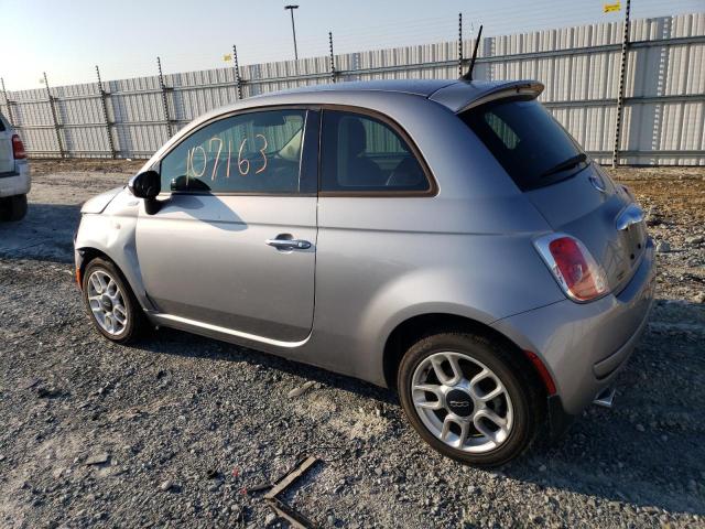 3C3CFFAR6FT598574 - 2015 FIAT 500 POP SILVER photo 2