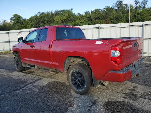 5TFUY5F14LX885936 - 2020 TOYOTA TUNDRA DOUBLE CAB SR/SR5 MAROON photo 2