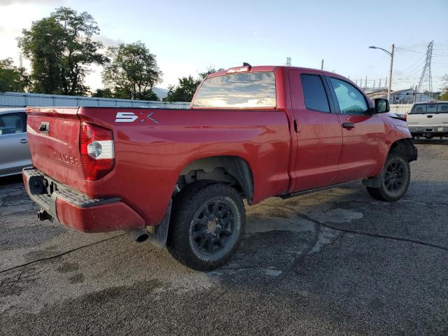 5TFUY5F14LX885936 - 2020 TOYOTA TUNDRA DOUBLE CAB SR/SR5 MAROON photo 3