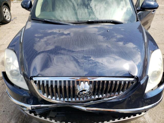 5GAKVBED8BJ382780 - 2011 BUICK ENCLAVE CXL BLUE photo 12