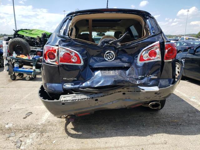 5GAKVBED8BJ382780 - 2011 BUICK ENCLAVE CXL BLUE photo 6