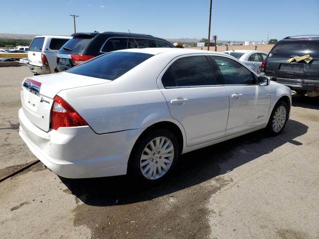 3FADP0L35BR124051 - 2011 FORD FUSION HYBRID WHITE photo 3