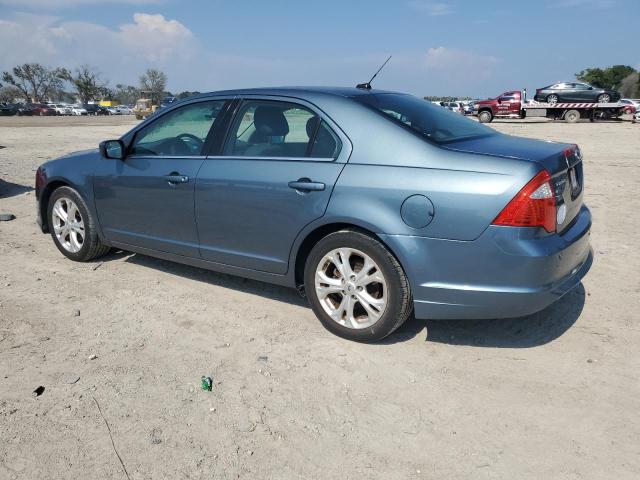 3FAHP0HA3CR165238 - 2012 FORD FUSION SE BLUE photo 2