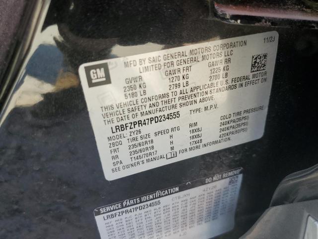 LRBFZPR47PD234555 - 2023 BUICK ENVISION ESSENCE Черный фото 13