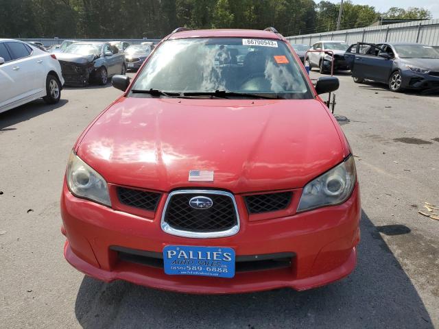 JF1GG676X6H816284 - 2006 SUBARU IMPREZA 2.5I SPORTS WAGON RED photo 5