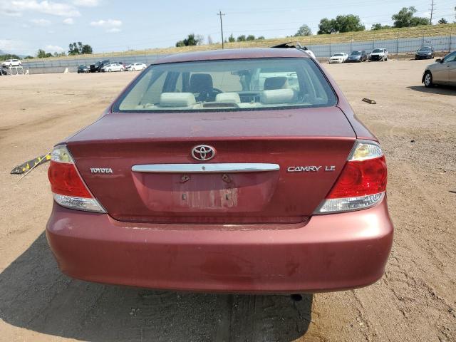 4T1BE32K26U105968 - 2006 TOYOTA CAMRY LE MAROON photo 6