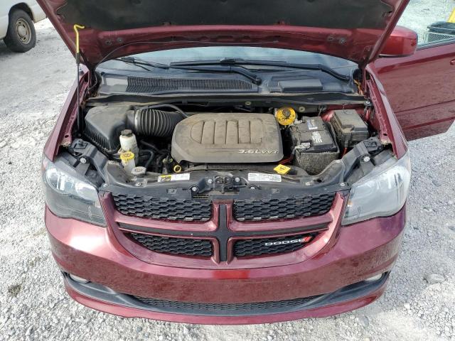 2C4RDGEG5HR672485 - 2017 DODGE GRAND CARA GT MAROON photo 12