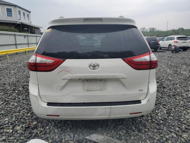 5TDJZ3DC4HS166711 - 2017 TOYOTA SIENNA LE თეთრი ფოტო 6