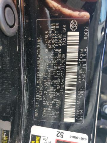 4T1DAACK7SU151006 - 2025 TOYOTA CAMRY XSE 黑色 照片 12