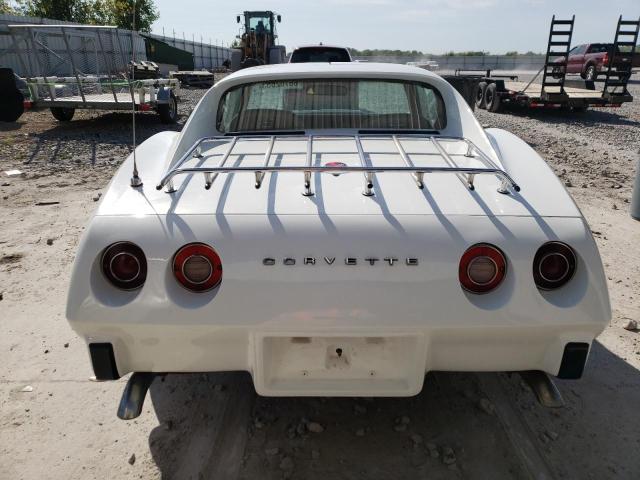 1Z37J5S420509 - 1975 CHEVROLET CORVETTE WHITE photo 6