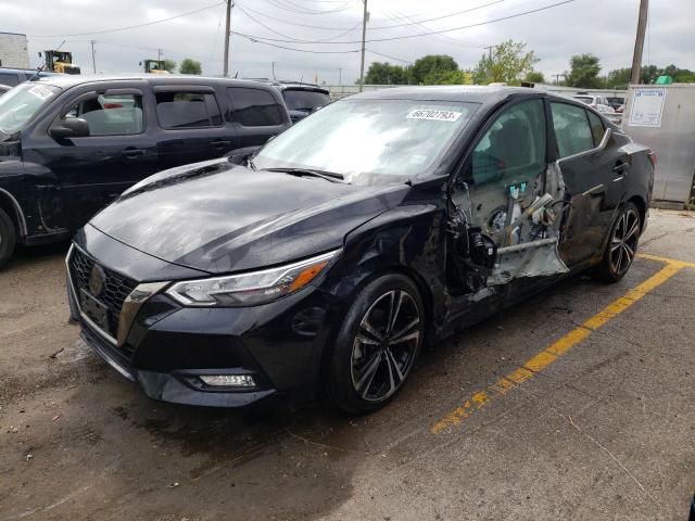 3N1AB8DV6NY316747 - 2022 NISSAN SENTRA SR BLACK photo 1