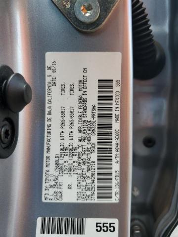 3TMAZ5CN4GM012710 - 2016 TOYOTA TACOMA DOUBLE CAB Silber Foto 12