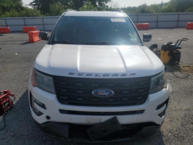 1FM5K8GT3GGB14618 - 2016 FORD EXPLORER SPORT WHITE photo 5
