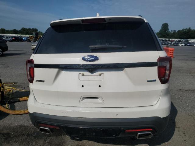 1FM5K8GT3GGB14618 - 2016 FORD EXPLORER SPORT WHITE photo 6