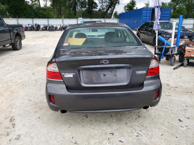 4S3BL616796218050 - 2009 SUBARU LEGACY 2.5I GRAY photo 6