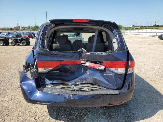5FNRL5H98EB079389 - 2014 HONDA ODYSSEY TOURING BLUE photo 6
