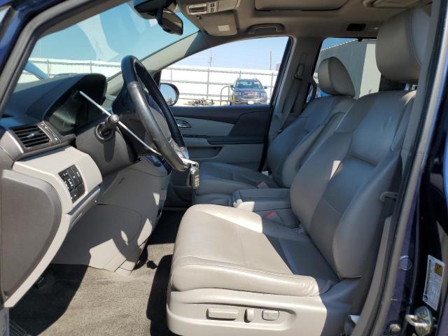 5FNRL5H98EB079389 - 2014 HONDA ODYSSEY TOURING BLUE photo 7