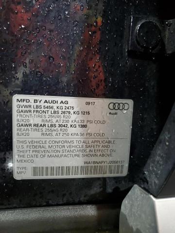 WA1BNAFY1J2056137 - 2018 AUDI Q5 PREMIUM PLUS ლურჯი ფოტო 14
