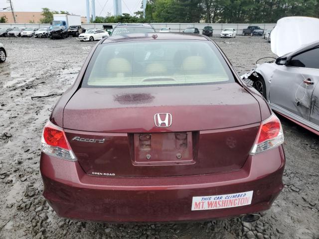 1HGCP2F89AA120037 - 2010 HONDA ACCORD EXL BURGUNDY photo 6