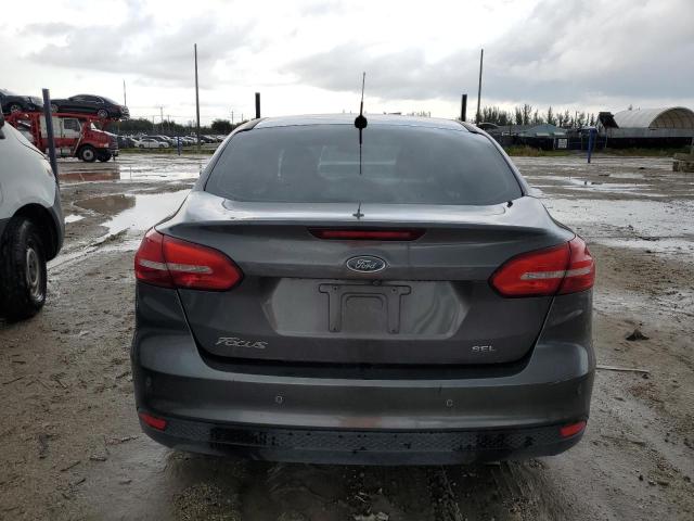 1FADP3H26HL327264 - 2017 FORD FOCUS SEL GRAY photo 6