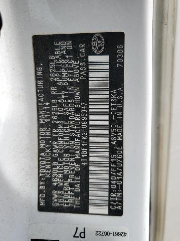 4T1BF1FK2FU895347 - 2015 TOYOTA CAMRY LE WHITE photo 12