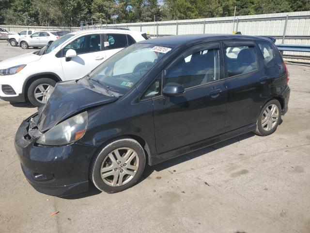 JHMGD38647S003008 - 2007 HONDA FIT S BLACK photo 1