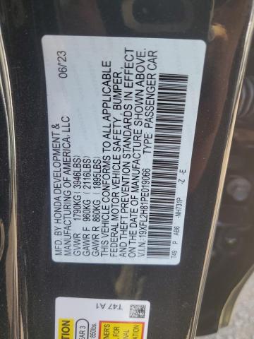 19XFL2H81PE019066 - 2023 HONDA CIVIC SPORT 黑色 照片 12