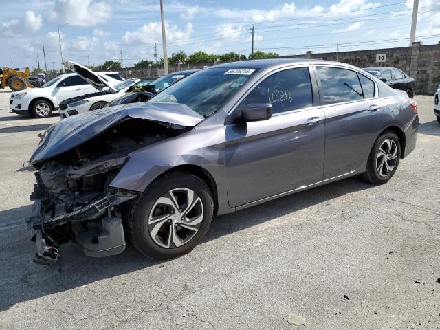 1HGCR2F32HA080411 - 2017 HONDA ACCORD LX SILVER photo 1