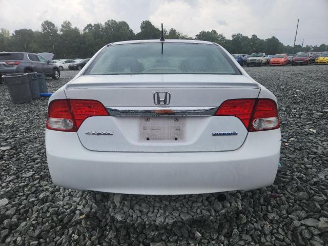 JHMFA362X9S013257 - 2009 HONDA CIVIC HYBRID WHITE photo 6