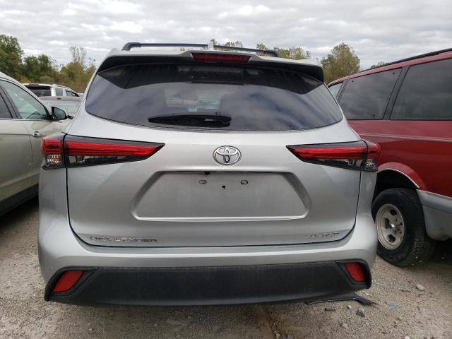 5TDGZRBH5MS532584 - 2021 TOYOTA HIGHLANDER XLE SILVER photo 6