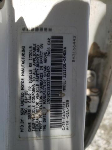 1NXBR32E23Z150452 - 2003 TOYOTA COROLLA CE 白色 照片 12