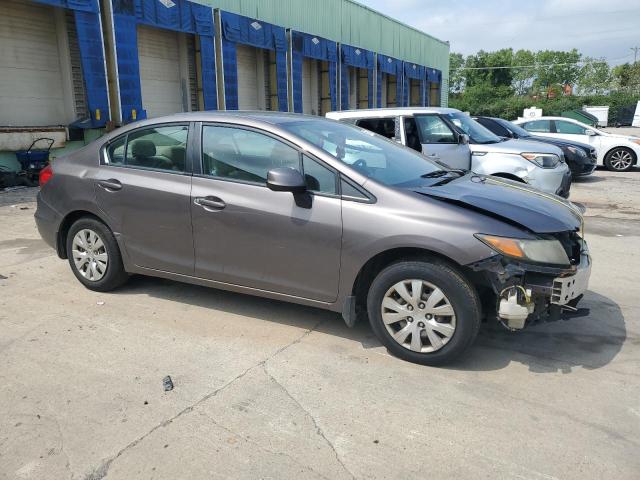 19XFB2F5XCE017001 - 2012 HONDA CIVIC LX GRAY photo 4