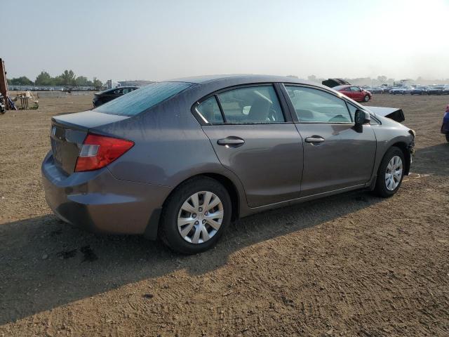 19XFB2F55CE080328 - 2012 HONDA CIVIC LX ნაცრისფერი ფოტო 3