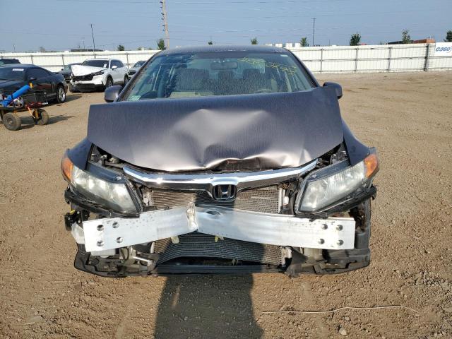 19XFB2F55CE080328 - 2012 HONDA CIVIC LX ნაცრისფერი ფოტო 5