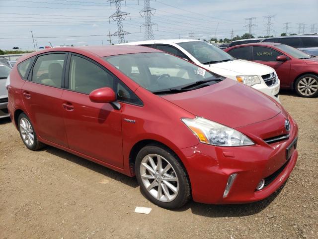 JTDZN3EU8D3265937 - 2013 TOYOTA PRIUS V RED photo 4