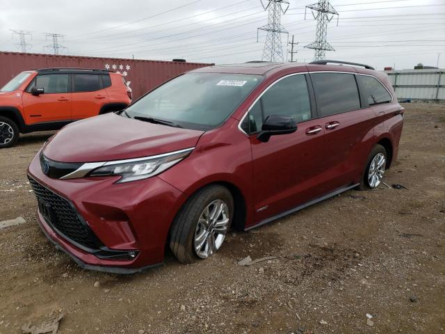 5TDDSKFC5MS010406 - 2021 TOYOTA SIENNA XSE RED photo 1