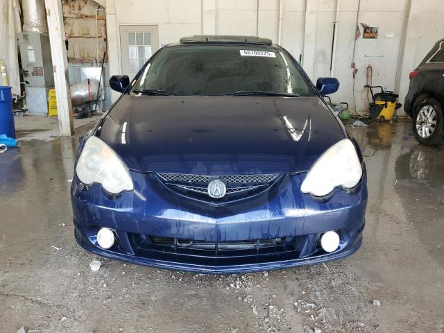 JH4DC54842C010875 - 2002 ACURA RSX BLUE photo 5