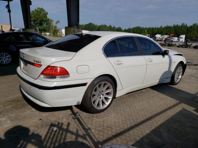 WBAGL63504DP74017 - 2004 BMW 745I I WHITE photo 3