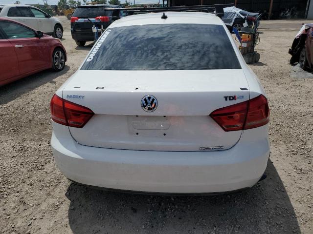 1VWBN7A30DC043332 - 2013 VOLKSWAGEN PASSAT SE WHITE photo 6