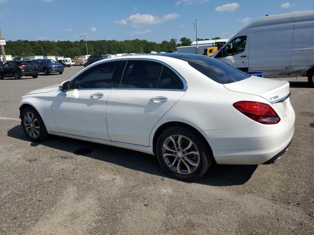 55SWF4KB8HU209321 - 2017 MERCEDES-BENZ C 300 4MATIC WHITE photo 2
