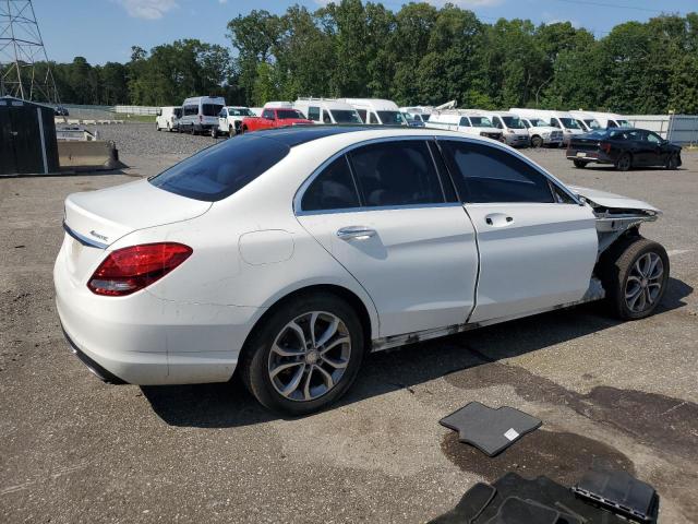 55SWF4KB8HU209321 - 2017 MERCEDES-BENZ C 300 4MATIC WHITE photo 3