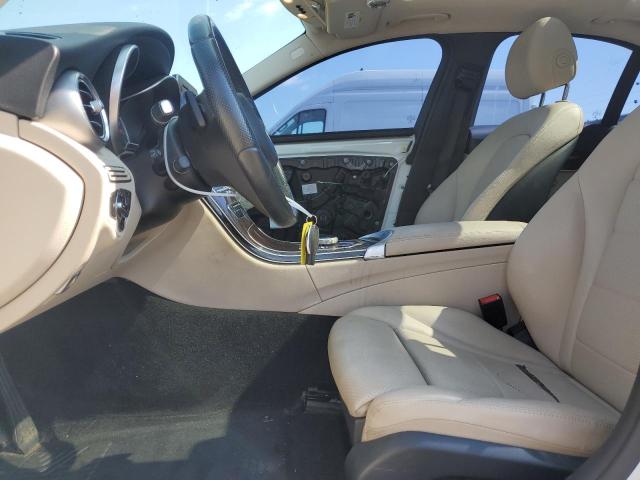 55SWF4KB8HU209321 - 2017 MERCEDES-BENZ C 300 4MATIC WHITE photo 7