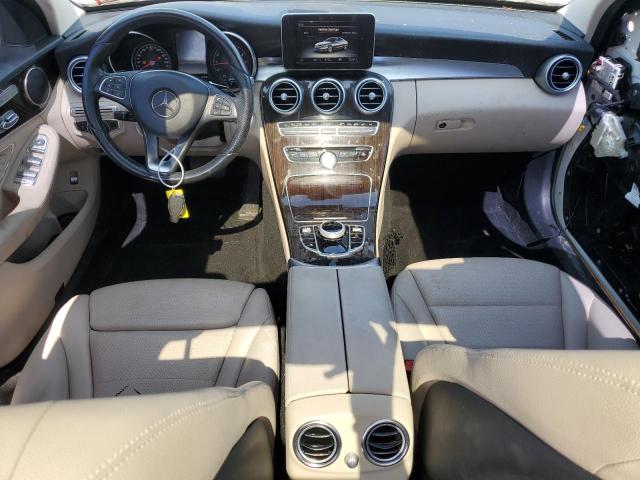 55SWF4KB8HU209321 - 2017 MERCEDES-BENZ C 300 4MATIC WHITE photo 8