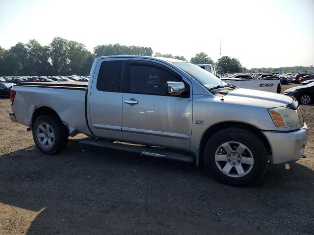 1N6AA06B14N529103 - 2004 NISSAN TITAN XE SILVER photo 4