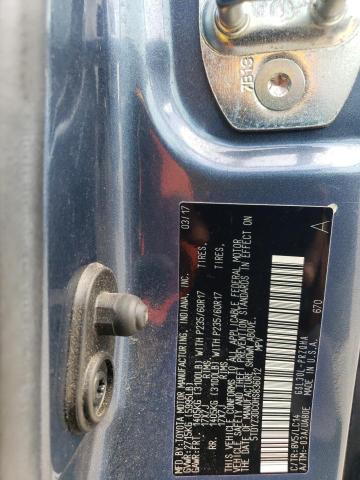 5TDYZ3DC0HS836012 - 2017 TOYOTA SIENNA XLE 蓝色 照片 13