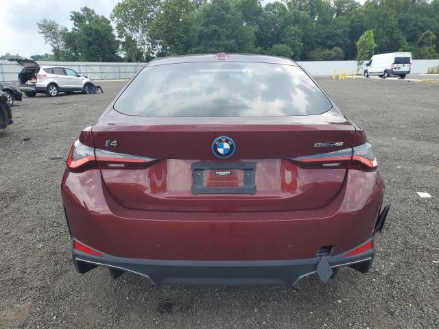 WBY73AW09PFP11995 - 2023 BMW I4 EDRIVE 40 BURGUNDY photo 6