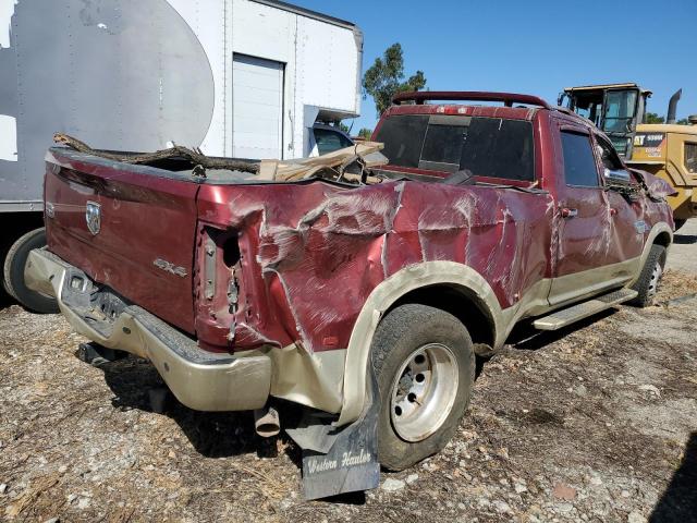 3C63DRKL7CG313616 - 2012 DODGE RAM 3500 LONGHORN BURGUNDY photo 3