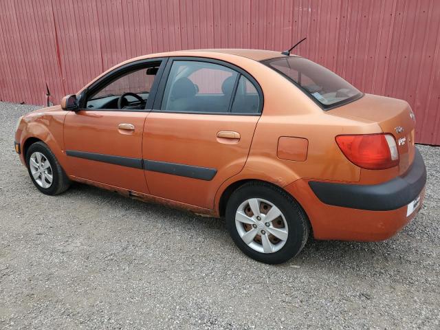 KNADE123X86381975 - 2008 KIA RIO BASE ORANGE photo 2