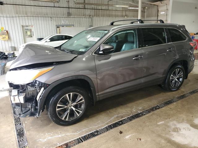 5TDJKRFH9GS228618 - 2016 TOYOTA HIGHLANDER XLE ნაცრისფერი ფოტო 1