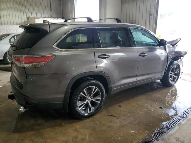 5TDJKRFH9GS228618 - 2016 TOYOTA HIGHLANDER XLE ნაცრისფერი ფოტო 3